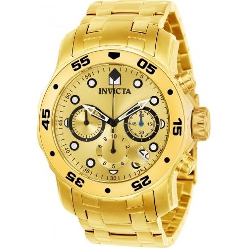 Reloj de pulsera Invicta Pro Diver 26974 de cuerpo color oro