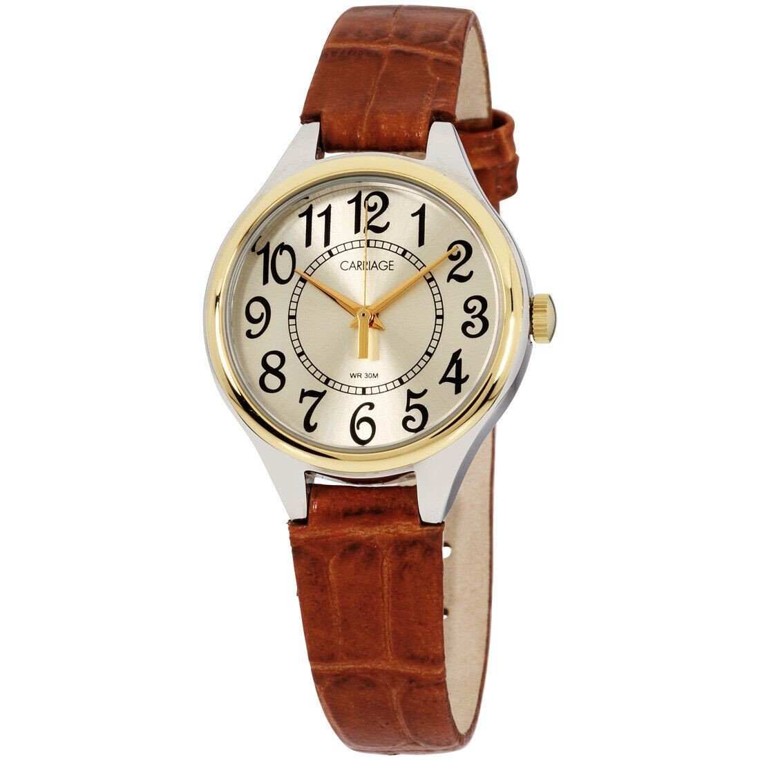 Timex Women's C3C401 Carriage Brown Leather Watch - Bezali
