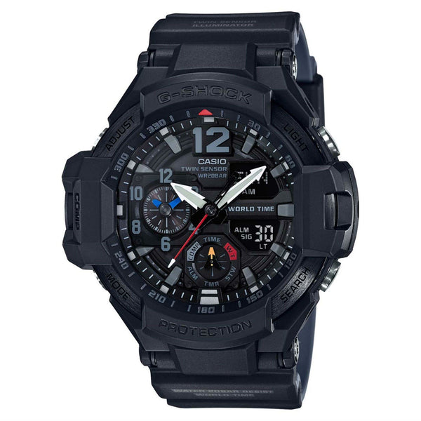 Casio Men's GA1100-1A1 G-Shock Black Resin Watch - Bezali