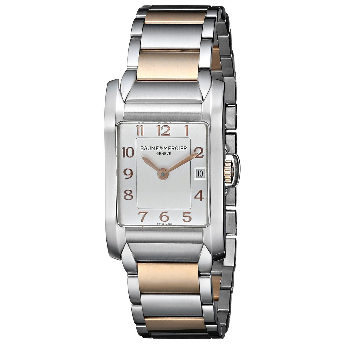 Baume &amp; Mercier Women&#39;s MOA10108 Hampton Two-Tone 18kt Rose Gold and Stainless Steel Watch