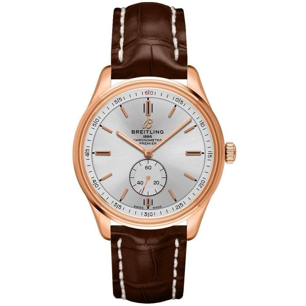 Breitling Men's R37340351-G1P1-1021P Premier 40 Brown Leather Watch ...