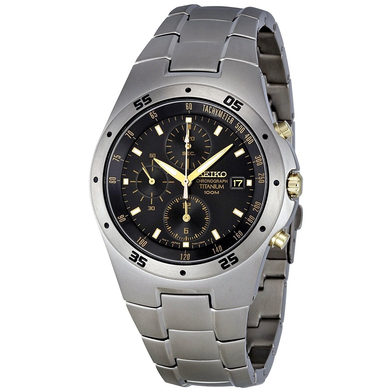 Seiko Men's SND451 Chronograph Titanium Watch - Bezali