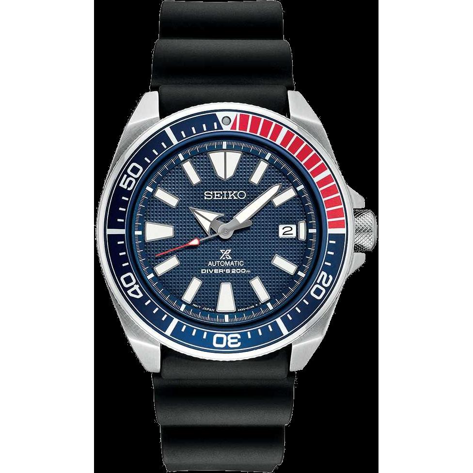 Seiko Men's SRPB53 Prospex Samurai Black Rubber Watch - Bezali