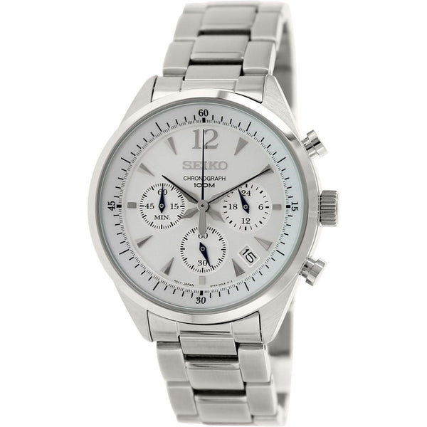 Seiko Men's SSB065 Chronograph Chronograph Stainless Steel Watch - Bezali