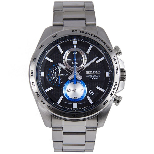 Seiko Men's SSB257 Chronograph Stainless Steel Watch - Bezali