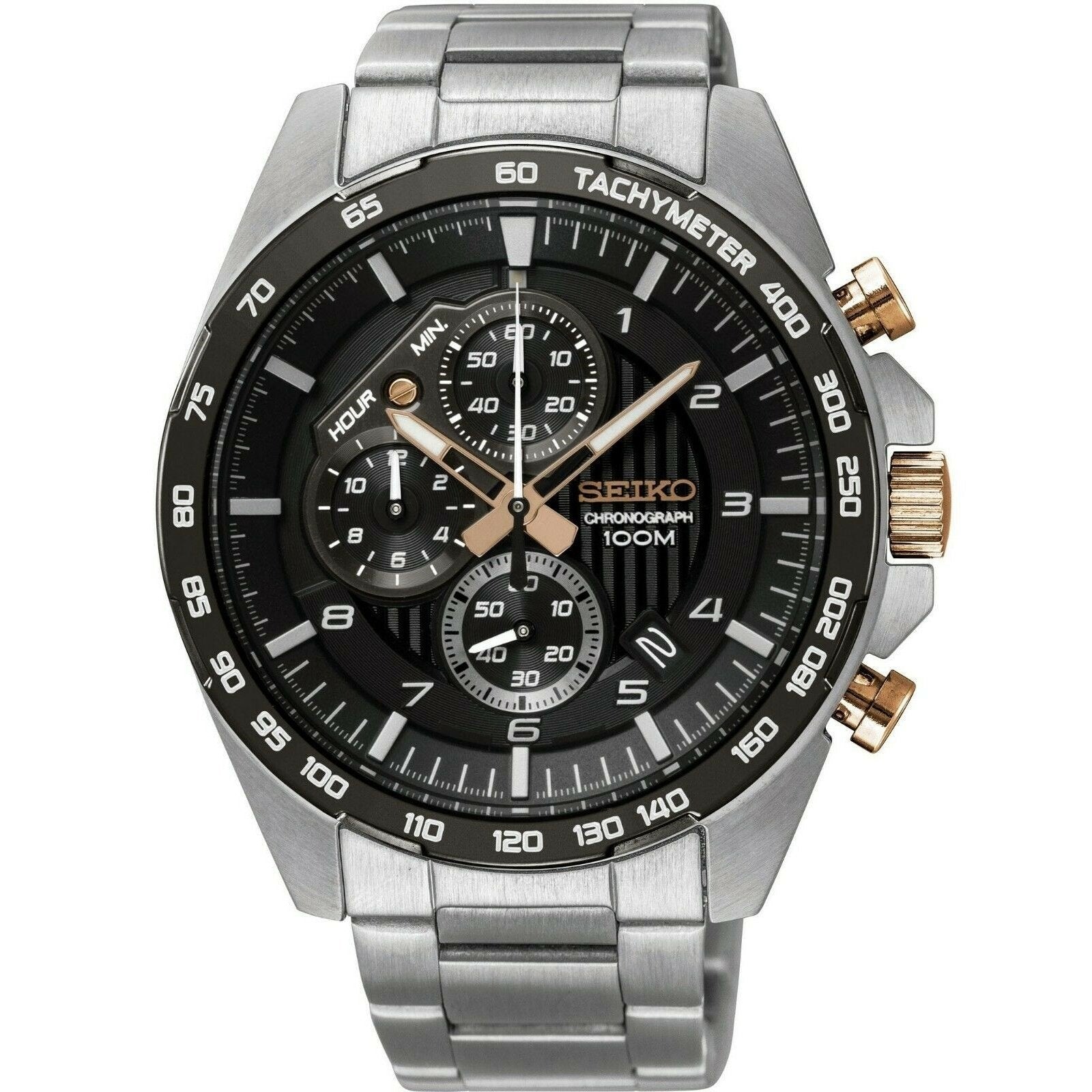Seiko Men's SSB323 Motorsport Chronograph Stainless Steel Watch - Bezali
