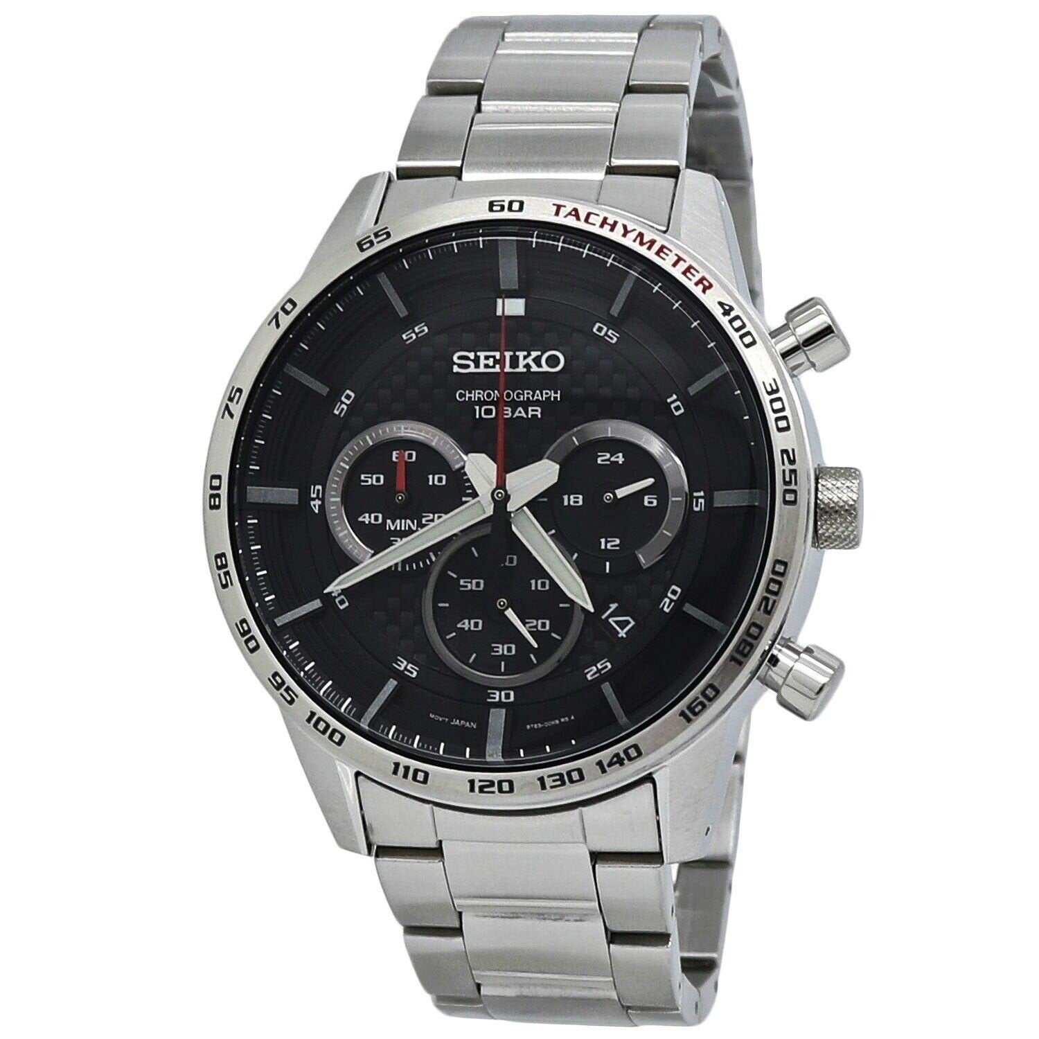 Seiko Men's SSB355 Neo Sports Chronograph Stainless Steel Watch - Bezali