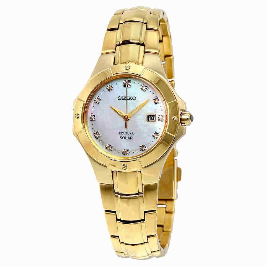 Seiko Women's SUT168 Coutura Gold-Tone Stainless Steel Watch - Bezali