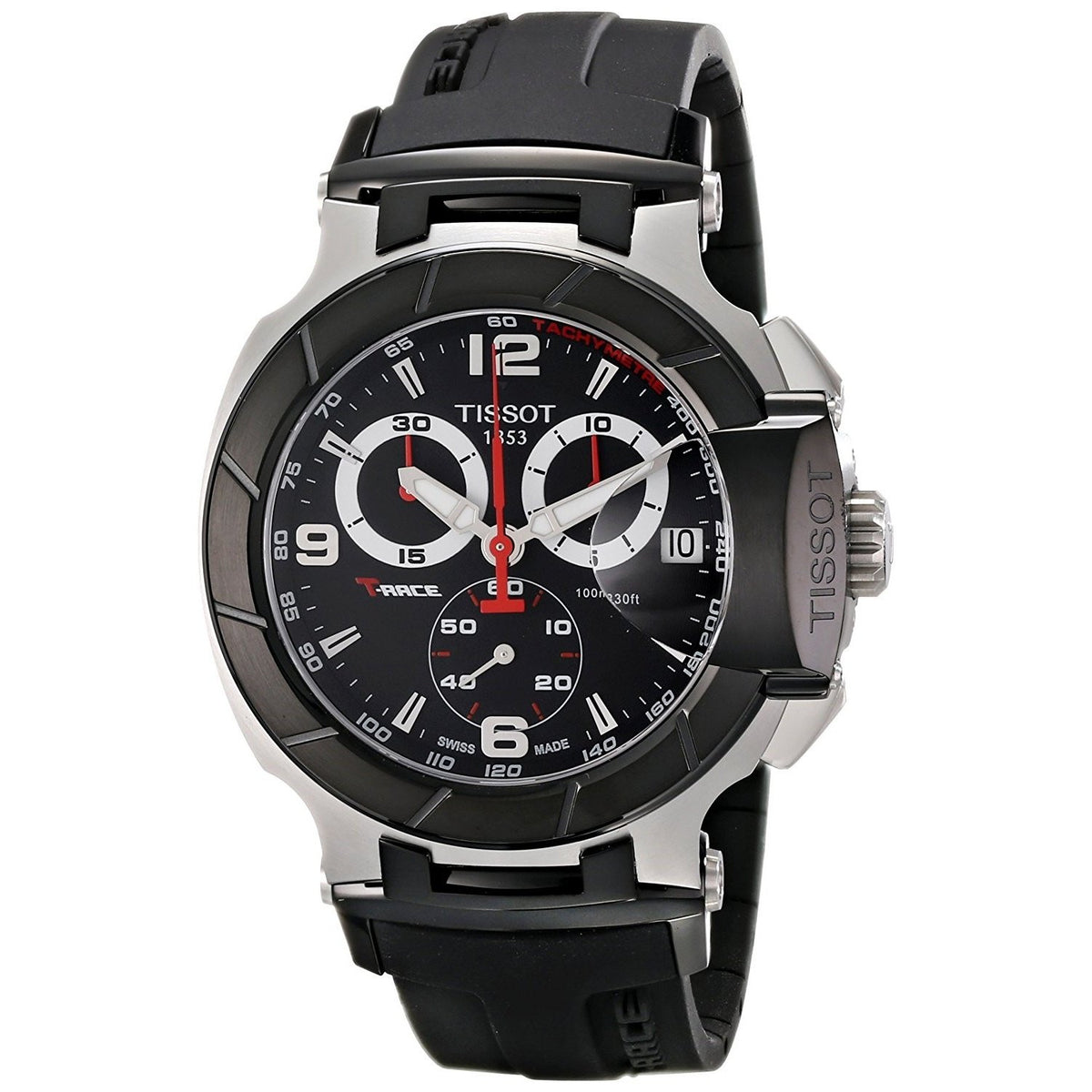 Tissot Men S T0484172705700 T Race Chronograph Black Rubber Watch Bezali