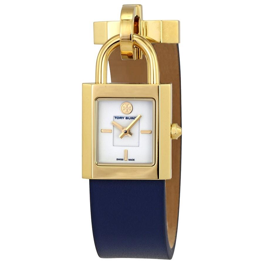 Tory Burch Women's TB7002 Surrey Blue Leather Watch - Bezali