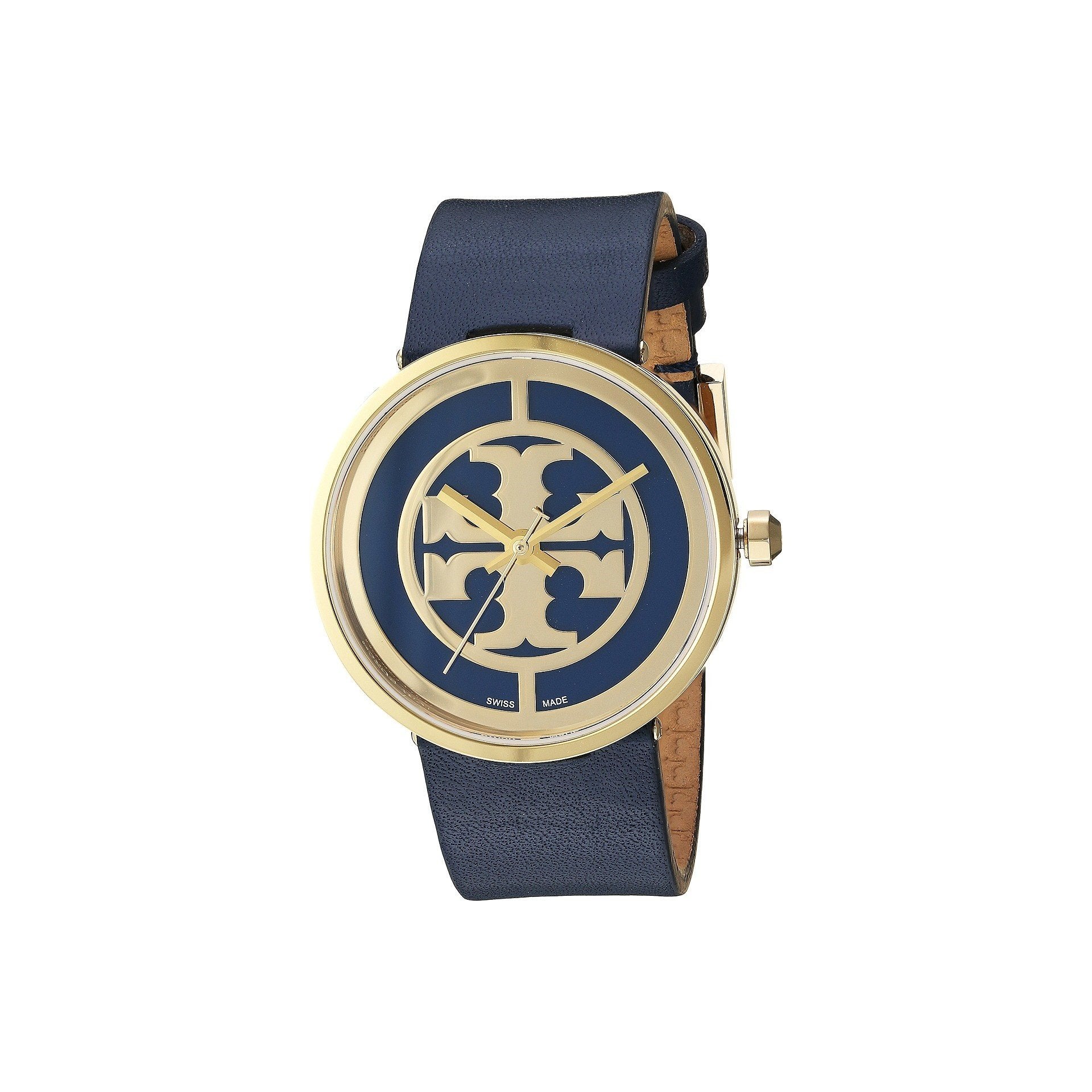 Tory Burch Women's TRB4021 Reva Blue Leather Watch - Bezali