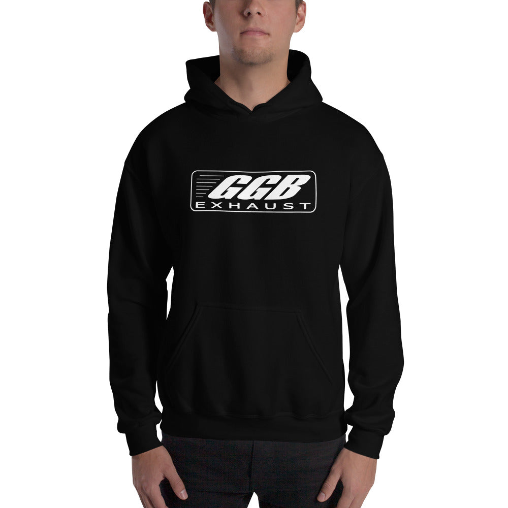 GGB Exhaust Hoodie White Logo - Black / M