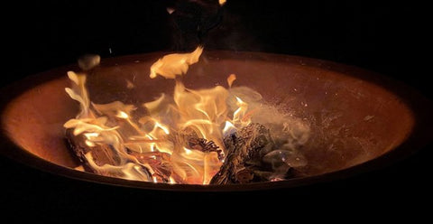 how to clean an outdoor fire pit