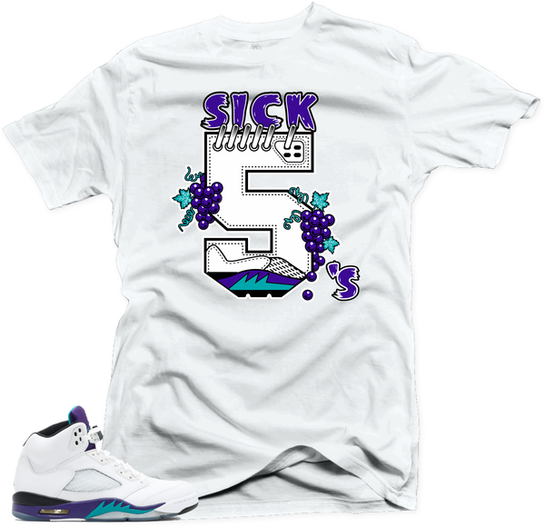 Shirt to Match Jordan 5 Grape Fresh 