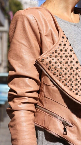 date night leather jacket