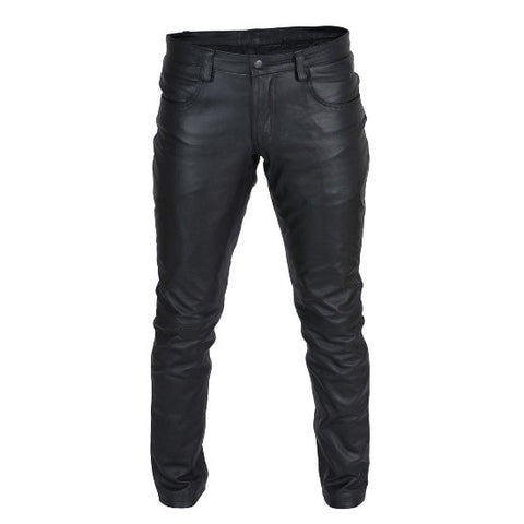 Mens Black Leather Pants