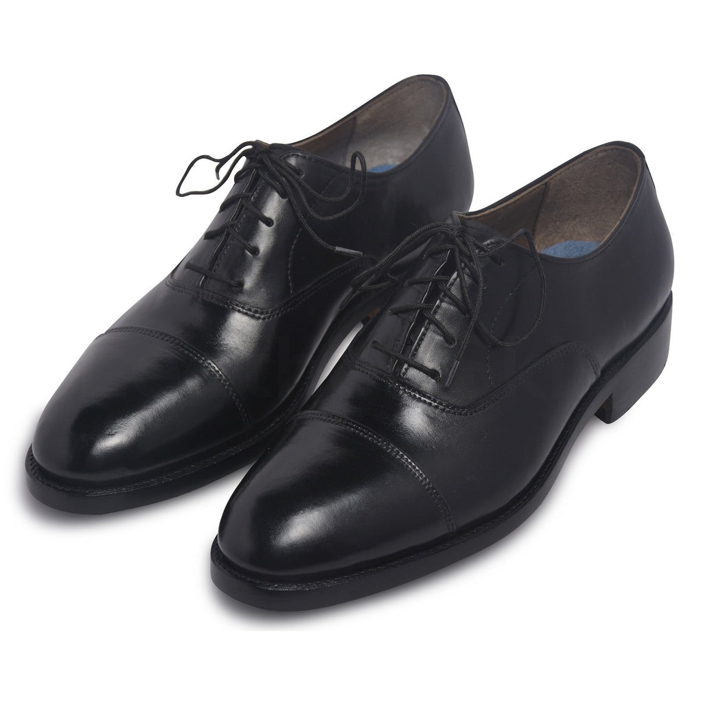 Men Black Oxford Formal Genuine Leather Shoes Leather Skin Shop 1530