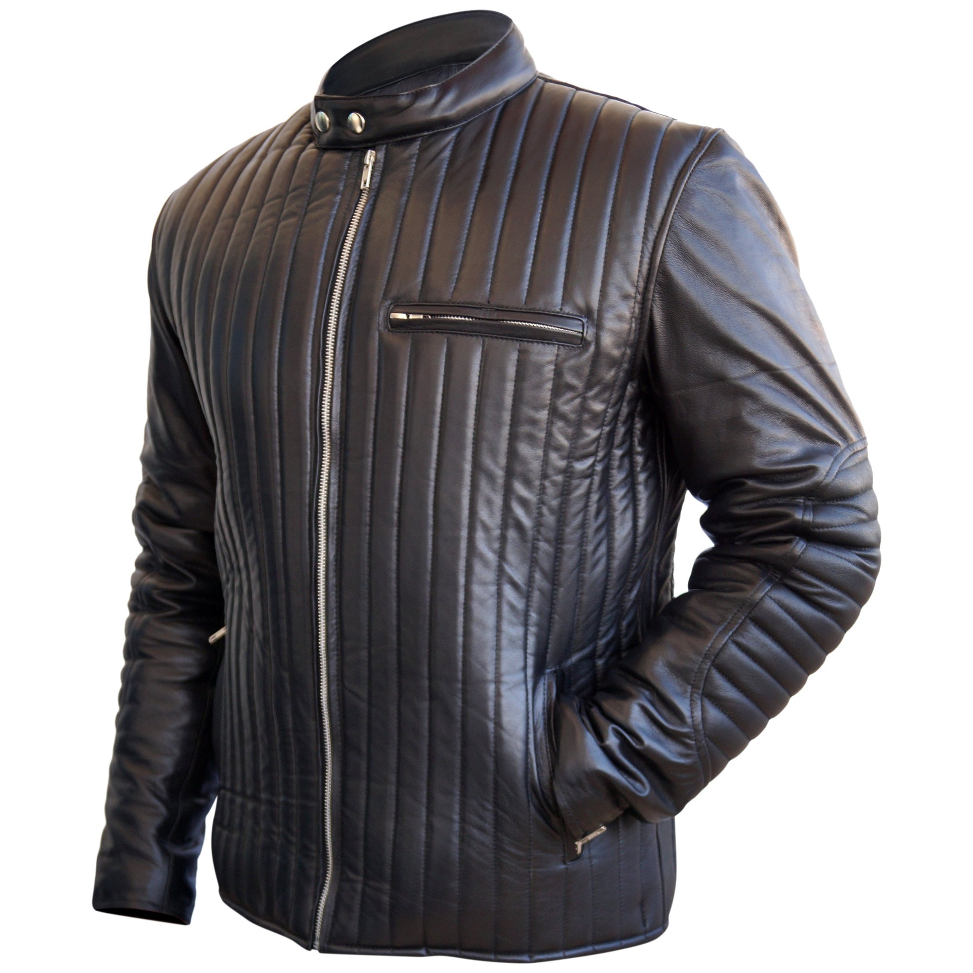 Quilted Leather Jacket Black Quilted Leather Jackets For Men Leather Skin Shop 