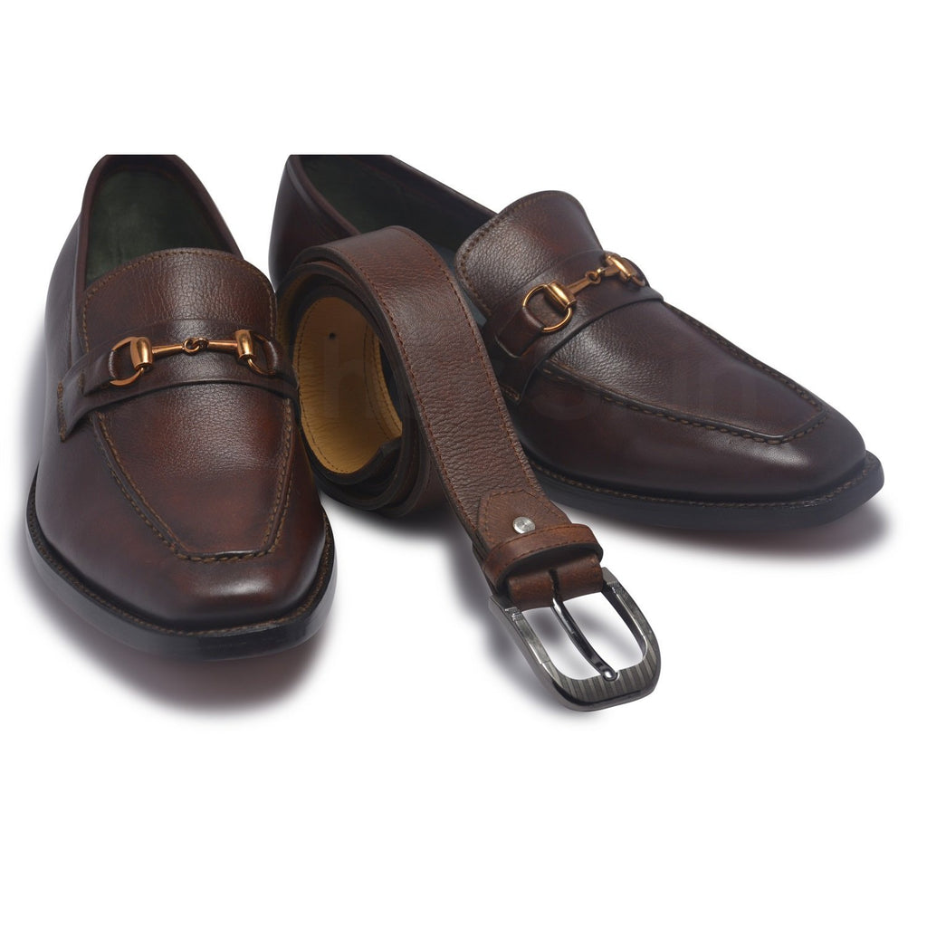 leather bit loafers