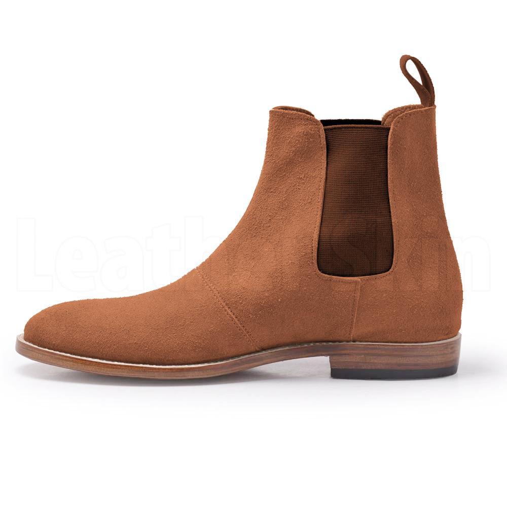 Brown Genuine leather Chelsea boots Men - Leather Skin Shop