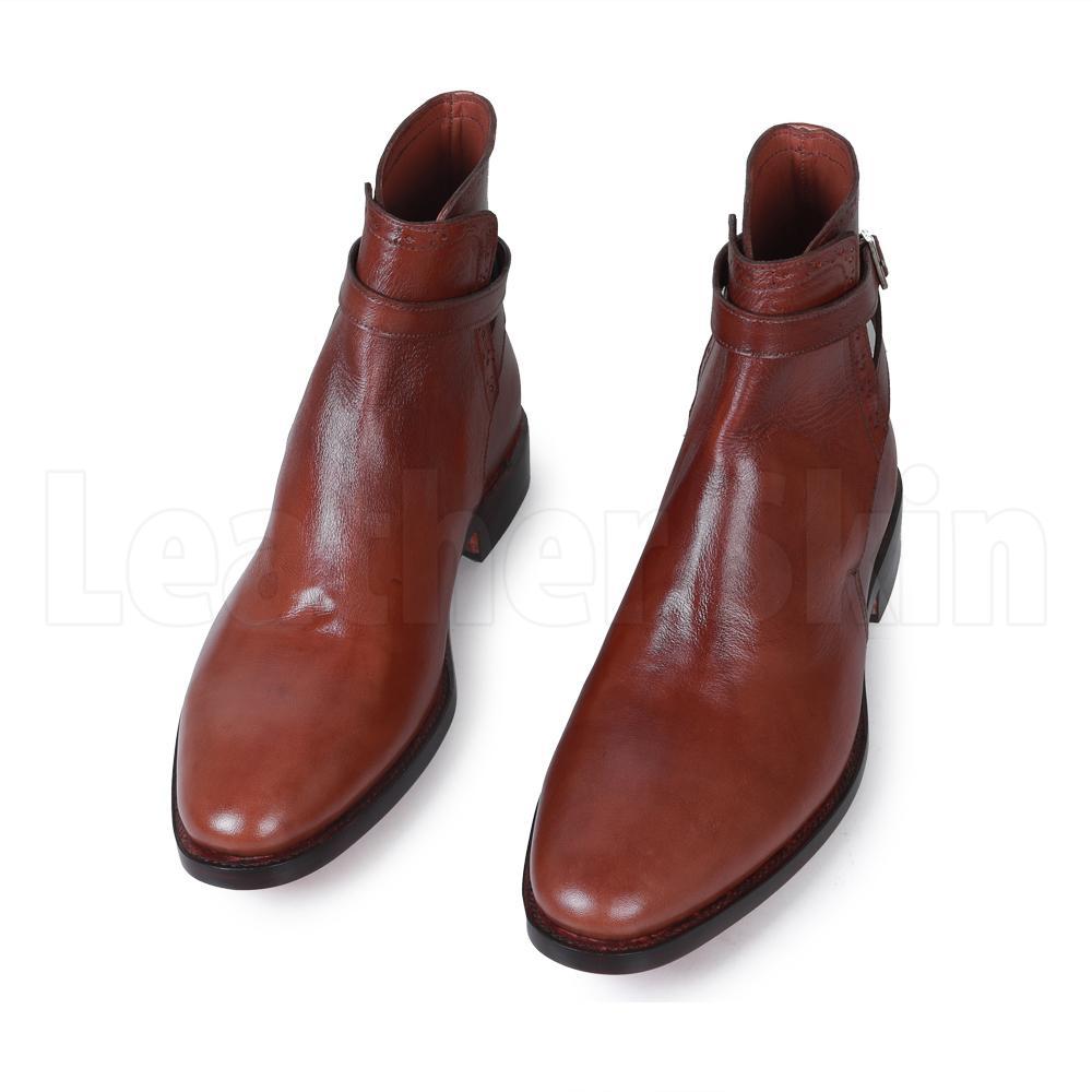 worstelen Piket Nominaal Men Brown Jodhpurs Genuine Leather Boots - Leather Skin Shop