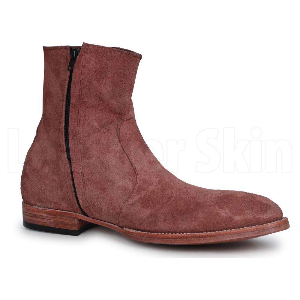 mens zipper boots