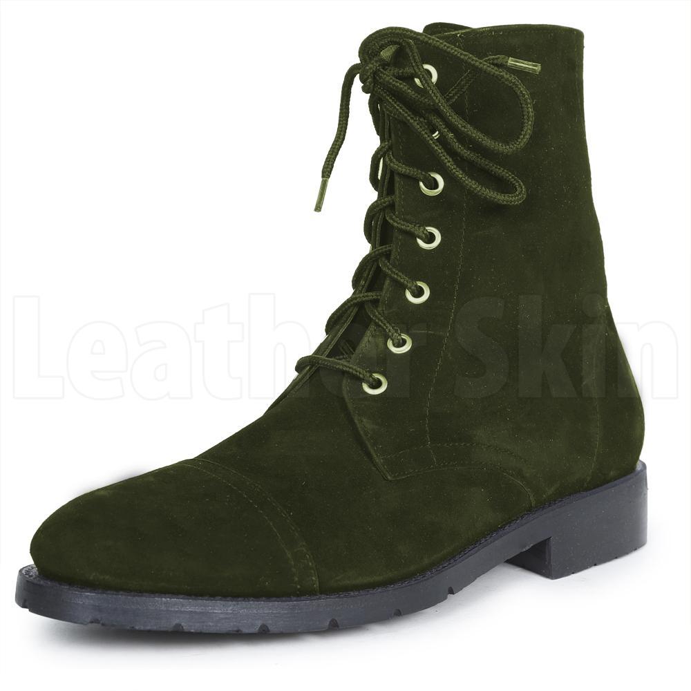 military suede boots