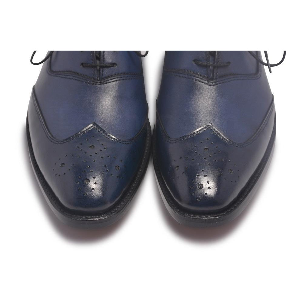 dark blue oxford shoes