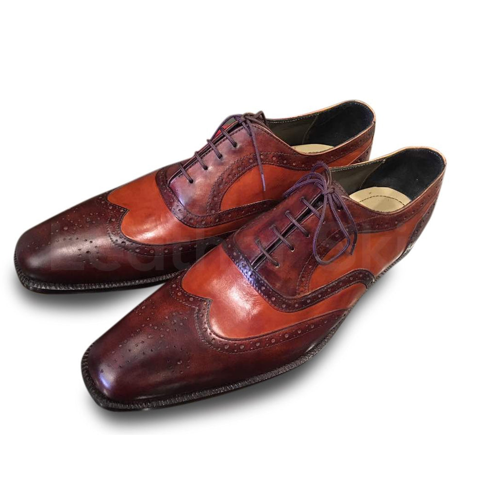 mens red brogue shoes