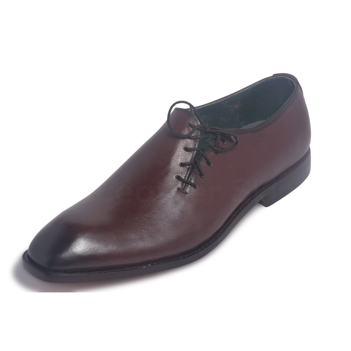 Men Two Tone Leather Shoes with Unique Lacing Closure - Leather Skin Shop