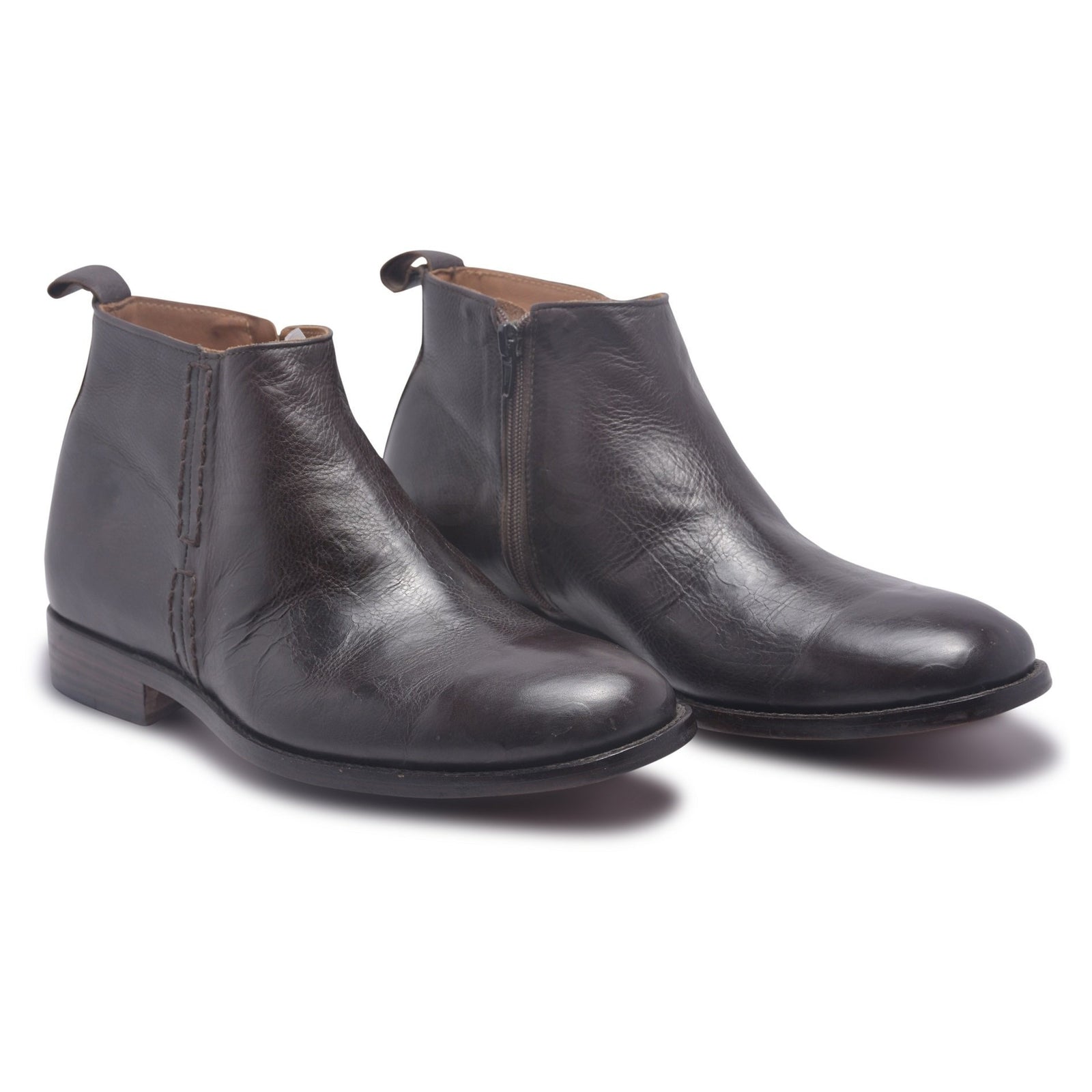 Stylish Zipper Boots for Men - Leather 