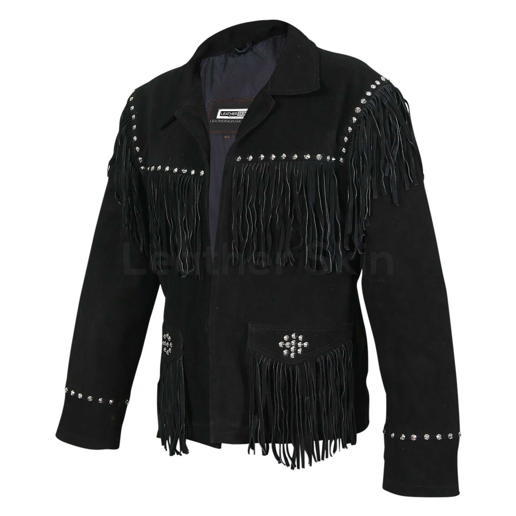 Austere Studded Black Jacket, Leatherings