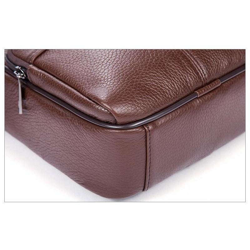 Casual Style and Genuine Cow Leather Messenger Handbag for Men