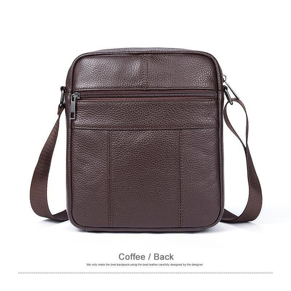 Men Original Leather Dark Brown Vintage Style Shoulder Strap Bag ...