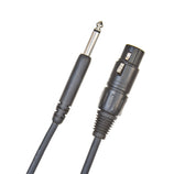 D'Addario PW-CGMIC-25 XLR Female to 1/4inch Microphone Cable, 25 feet