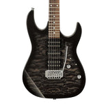 Ibanez Gio GRX70QA-TKS Electric Guitar, Transparent Black Sunburst