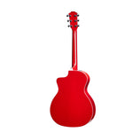 Taylor 214ce Deluxe Grand Auditorium Acoustic Guitar w/Case, Red (B-Stock)