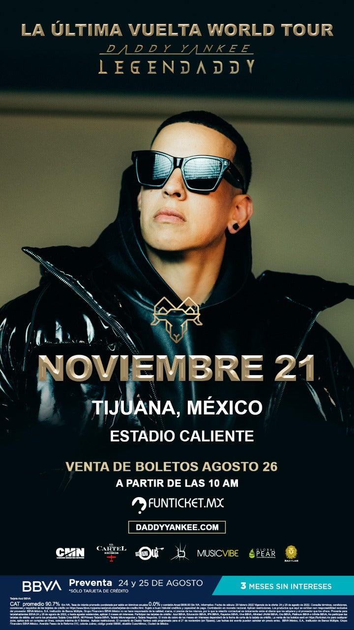 Daddy Yankee anuncia nueva fecha Su espectacular gira mundial “La Últi