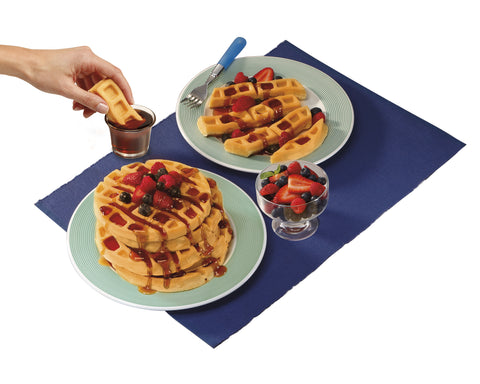 •Para servir puede agregarse alguna fruta extra o mermelada para degustar.Esta receta alcanza para 4 a 6 waffles.***Sobre la marcaDurante más de 100 años,Hamilton Beach ha introducido productos nuevos e innovadores que aportan buenas ideas en los hogares mexicanos, siendo la marca número 1 de elctrodomésticos.Para más información visita:www.hamiltonbeach.com.mxFacebook:HamiltonBeachMéxico Youtube:HamiltonBeachMéxico Instagram:hamiltonbeachmexico