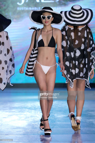 High Fashion Model Amber Zhaoyang Wang Shakes Up Miami Swim Week 2021