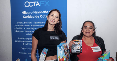 OctaFX organizó un milagro de caridad navideño en Tendencia Bazar