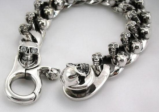 diamond skull bracelet