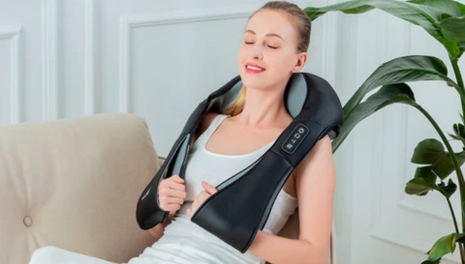Snailax Cordless Neck Back Massager - Shiatsu Neck and Shoulder Massager  with Heat, Portable Massage…See more Snailax Cordless Neck Back Massager 