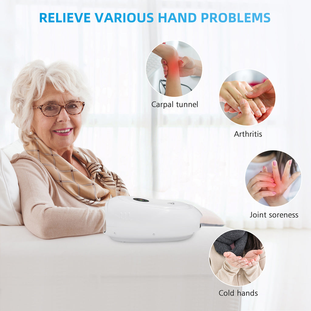 Snailax Cordless Hand Massager With Heatcompression And Vibrationmassa 1058