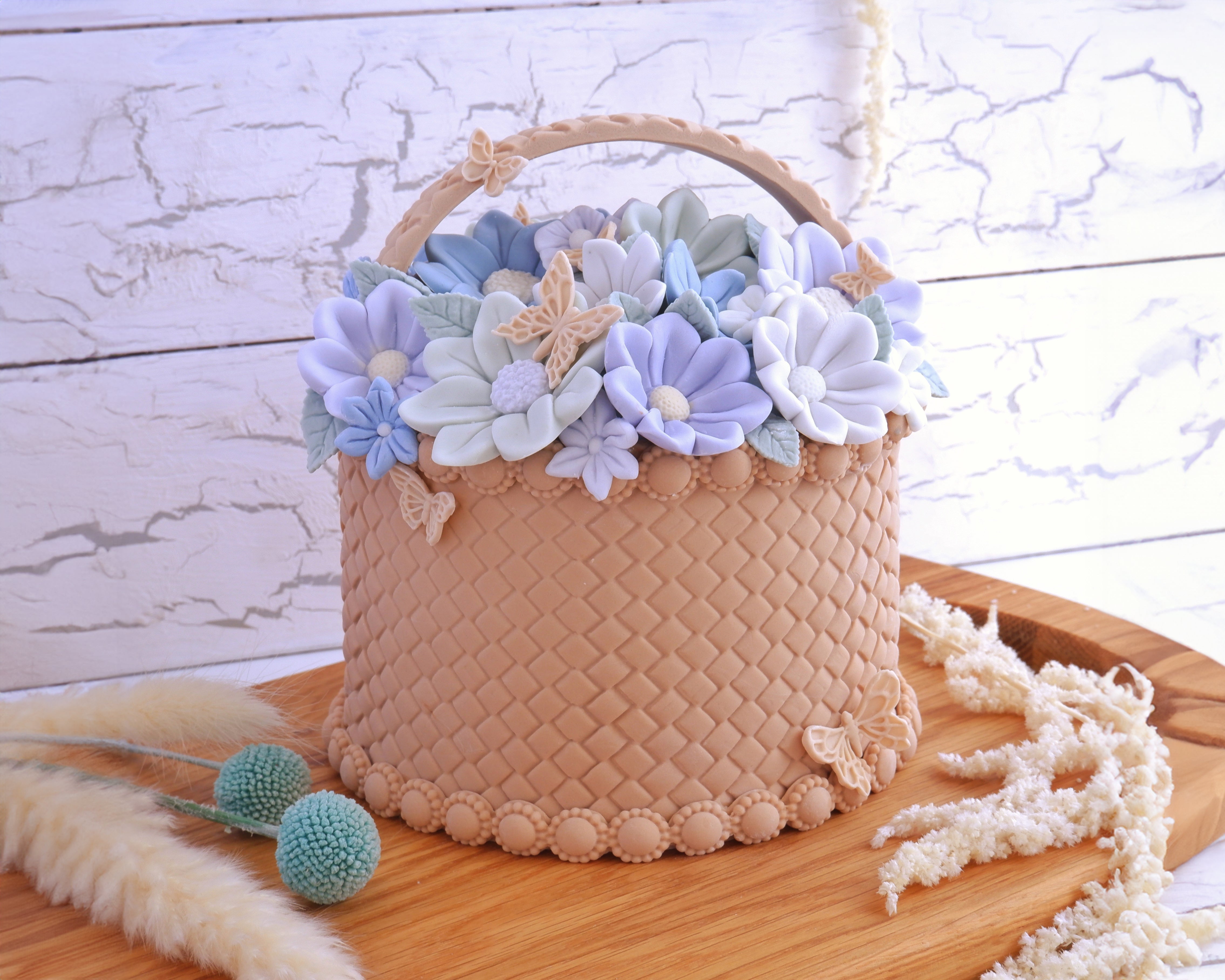 Mother's Day Flower Basket Cake