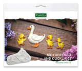 Katy Sue Mother Duck and Ducklings Mould for crafts and cake decorating