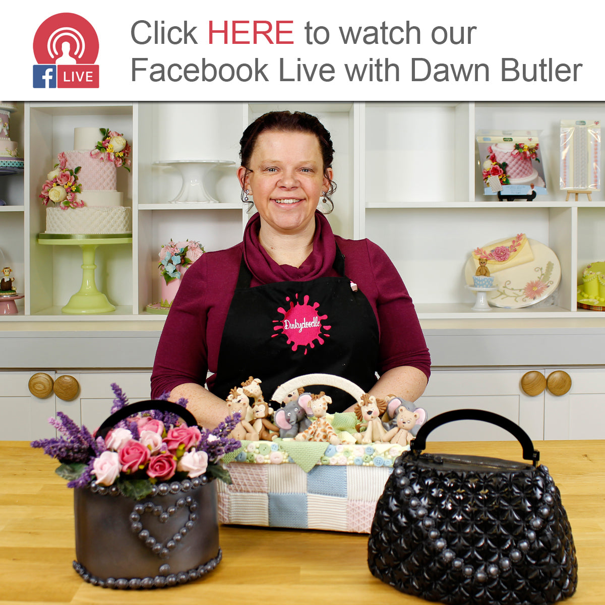 Handbag cake Decorating Demo