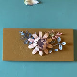 Finished die cut flower embellishment