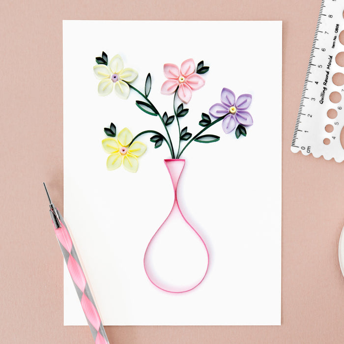 Floral Guided Paper Quilling Card Making Kit — Katy Sue Designs