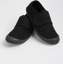 black velcro pumps